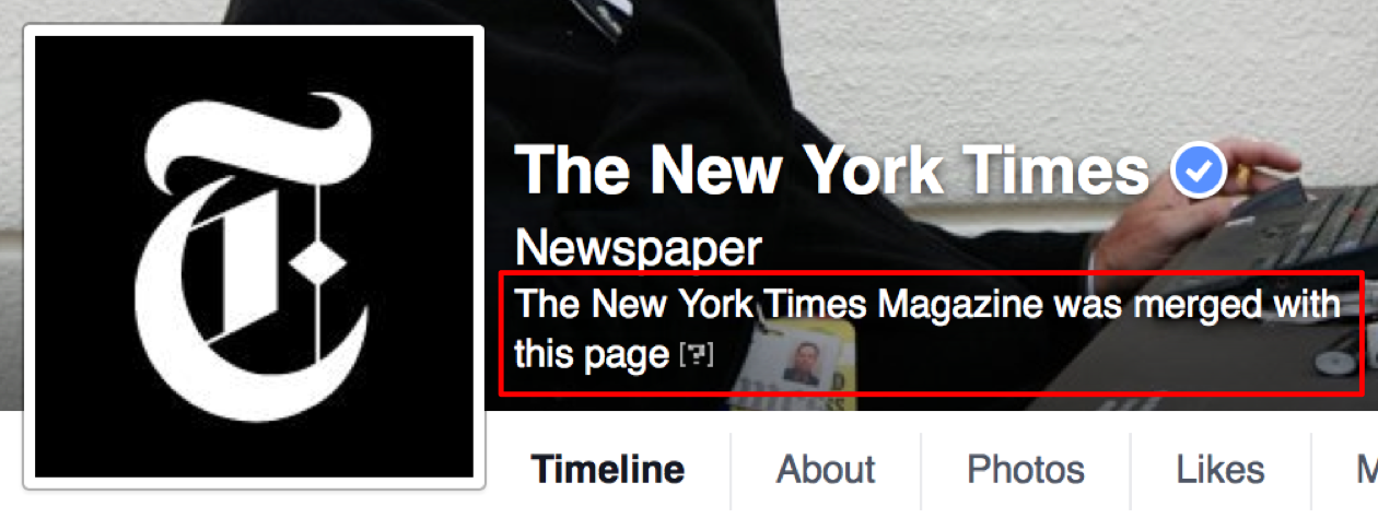 The Magazine lacks a stand-alone Facebook page.